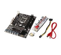 Wlauqueta B250C BTC Mining Motherboard + VER010X PCIE Riser 12XPCIE a USB3.0 GPU Slot LGA1151 Supporto DDR4 RAM Desktop Motherboard