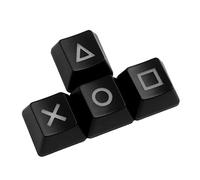 Wlauqueta Cappuccio verso il basso, tastiera medica Pbt Keycap pulsante chiave WASD Dye Sub R4 R3 R1-nero