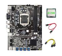 Wlauqueta MèRe B75 ETH Mining 8XPCIE a USB + I3 2120 CPU + 6 pin a doppio 8 pin + SATA LGA1155 scheda madre B75