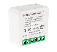 Wlauqueta Mini Interruttore Relè WiFi Intelligente, Modulo Interruttore Luce Fai Da Te Smart Life/Applicazione Tuya,