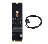 Wlauqueta NGFF M.2+E Key Slot a M.2M Key PCIe PCI- WiFi Card Adapter NVMe Wireless LAN Card Adapter