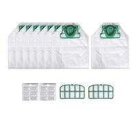 Wlauqueta Per VK200 FP200 pezzi per Kobold Sacchetto di aspirapolvere filtro di ricambio 8 VK200 + 2 filtri HEPA + 12 profumi