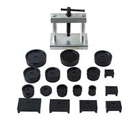 Wlauqueta Pressa per Cassa 'Orologio da Tavolo 18 Stampi Orologio Fronte Retro Coperchio Cassa Pressore a Vite Chiudi Strumenti Kit di Riparazione per Orologiai