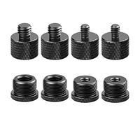 Wlauqueta Set di bracci microfoni per piedi del microfono, adattatori di filettatura -5/8 a 3/8 e 5/8 a 1/4 , ecc.