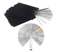 Wlauqueta Set di per chitarra, 13 pezzi, con 32 lame, per insegnamento, doppia marcatura e misurazione + 9 fogli di carta sabbia