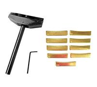 Wlauqueta Set di strumenti per chitarra bassa, per trasporto e pressatura, con 9 pezzi, inserti radianti in con chiave esagonale