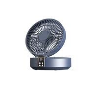 Wlauqueta Ventilatore di Raffreddamento A Circolazione D'Aria Telecomandato con Luce LED Ventilatore Da Parete Elettrico Pieghevole Ventilatore Da Scrivania Blu