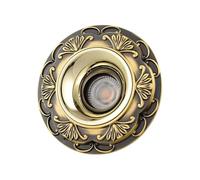 WLBHWL Faretto Da Incasso A Pannello LED Da 6W In Ottone Spazzolato, Faretto Da Incasso A Soffitto, Faretti Per Interni Dimmerabili AC85-265V 3000K-6000K, Luci Da Parete Per Decorazioni Per Armadietti