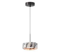 WLBHWL Lampada A Sospensione A LED in Marmo Naturale Nordico per Isola da Cucina, Lampada A Sospensione Rotonda retrò per Sala da Pranzo, Lampadario da Comodino Wabi Sabi in Stile Giapponese