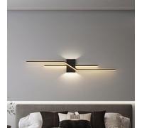 WLBHWL Lampada da Parete Lineare A LED, Apparecchio di Illuminazione A Striscia Lunga per Interni, Applique Dimmerabile/Luce sul Comodino della Camera da Letto, Installazione del Cablaggio Richiesta