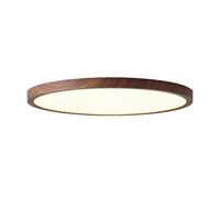 WLBHWL Plafoniera A LED Moderna E Dimmerabile, Rotonda, Ultra Sottile, A Filo Soffitto, Con Decorazione Effetto Legno, Ideale Per Camera Da Letto, Cucina E Lavanderia.