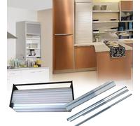 WLCGYD Porta A Serrandina Per Armadio, Kit Cancello Avvolgibile Scorrevole Dritto Incorporato Per Armadio Da Cucina(85x60cm/33.5x23.6in)