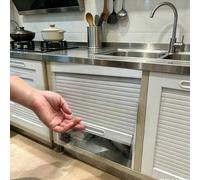WLCGYD Porta a Soffietto A Serrandina Su Misura Per Mobili Da Cucina, Mobile Con A Tapparella 40, 50, 60, 70, 80 Cm, Kit Serranda Avvolgibile Scorrevole(WXH-30X36(76.2X91.4CM))