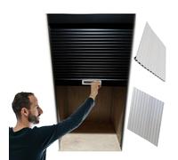 WLCGYD Porta a Soffietto Tambour Door Kit with Guide Rails & Handle, Kitchen Pass-through Tambour Doors For Pantry Wardrobe Rv Garage, Roll Up Cabinet Door Easy To Install, Custom Size