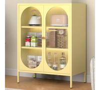 WLCNYL PC Board Display Cabinet, vetrina espositiva Laminata Regolabile, più Colori tra Cui Scegliere, Strato Singolo portante Circa 80 Catties (Colore: Giallo, Dimensioni: 27,5x13,7x40,1 Pollici)