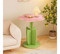 WLCNYL Tavolino Laterale a Forma di Fiore, tavolino da caffè Piccolo in Legno a Forma di Petalo, tavolino Decorativo colorato, Grazioso Comodino per Soggiorno, Camera da Letto, Piccolo Spazio (40x