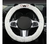 WLDOCA Confezione da 2 Coperchi per Volante Invernali Caldi e Morbidi Morbido Peluche e Presa Antiscivolo per Donne Protettore Universale per Volante per l'inverno Adatto per Auto SUV Furgone,C