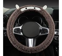 WLDOCA Coprivolante soffice, Confezione da 2, coprivolante Invernale Caldo e soffice, Antiscivolo, Universale, 15 pollici/38 cm, per Auto, SUV, furgoni, Camion,B