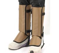 WLDOCA Ghette antiserpente per Cacciatori, Scaldamuscoli Resistenti per Uomo e Donna, Protezione Contro i morsi di Serpente per la Parte Inferiore delle Gambe, Ghette da Trekking,Cachi