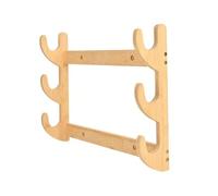 WLDOCA Porta Arco da Parete e Rastrelliera per Fucili in Legno di bambù, Espositore per Spade con Opzioni 3/5 Livelli, Organizzatore Attrezzatura Risparmio Spazio,A