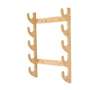 WLDOCA Porta Arco da Parete e Rastrelliera per Fucili in Legno di bambù, Espositore per Spade con Opzioni 3/5 Livelli, Organizzatore Attrezzatura Risparmio Spazio,B