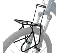 WLDOCA Portapacchi Anteriore per Bici con Dado di bloccaggio Portabici da 20 kg Ripiano per Bagagli Cestino per Bicicletta installabile per Tour in Bicicletta in Campeggio,Nero