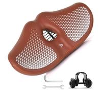 WLDOCA Sella Bici Extra Larga Senza Naso con Memory Foam - Sella Impermeabile per Uomo e Donna, Cuscino Comfort ventilato per Bici elettriche, Mountain Bike e Cyclette,A1