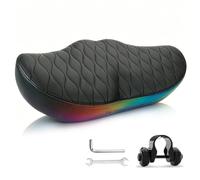 WLDOCA Sella Bici Extra Larga Senza Naso Memory Foam Impermeabile ventilata