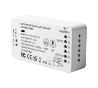 Wled Controller ESP32, GL-C-010WL-D WLED Controller, Digital Strip Light Controller con funzione MIC, Esp32 Addressable Strip with Mic Download WS2811 2812B 2813 2815 GS8208 SM16703PSK6812 TM1814,5