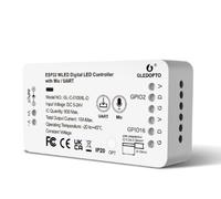 Wled Controller ESP32, GL-C-010WL-D WLED Controller, Digital Strip Light Controller con funzione MIC, Esp32 Addressable Strip with Mic Download WS2811 2812B 2813 2815 GS8208 SM16703PSK6812 TM1814,5