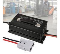 WLEJSL Caricabatterie per Carrelli Elevatori 12V 50A/ 24V 50A /36V 40A /48V 30A / 60V 25A con Connettore Anderson da 350A e Carica di Mantenimento,Nero,12V 50A