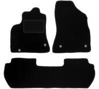 WLG-CARLUX Tappetini velluto nero Citroen Berlingo II 5 posti 2008-2018