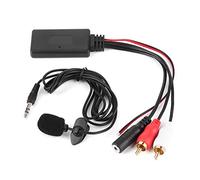 WLGOLD Modulo Bluetooth AUX, 2 adattatori per Cavi RCA con Microfono a Mani libere
