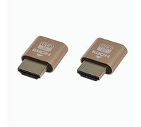WLGQ 4K HDMI Dummy Plug-Emulatore di display virtuale ad alta risoluzione, che supporta fino a 3840 x 2160 a 60 Hz, 1080P a 120 Hz emulatori HDMI EDID (2 pezzi)