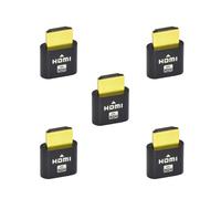 WLGQ Spina virtuale hdmi, simulatore di schermo virtuale 4k uhd, 5 pacchetti (nero)