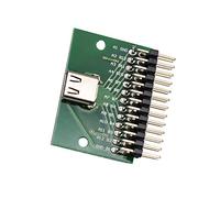 WLGQ USB 3.1 Tipo C con connettore di prova PCB 2.54 Pitch Pin Header Testboard USB C Dado