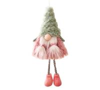 WLH Alexanders 2 Pezzi di Ornamenti Natalizi in Peluche, Ornamenti Natalizi a Forma di Gnomo Fatti a Mano for la Decorazione della tavola di Natale, del Camino e della casa (gnomi Rosa)(Santa A)