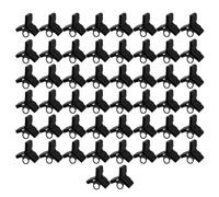 WLH Alexanders 50 Pezzi di ami da Pesca, 5 Misure, coperture for ami tripli, Tappi di Protezione, Accessori for ami Neri(2#)