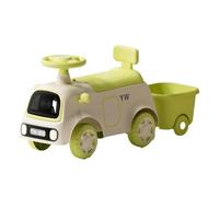 WLH Alexanders Carrelli Classica auto da corsa for bambini, auto oscillante con vano portaoggetti sotto il sedile e dou posteriore, giocattoli da equitazione for interni ed esterni Macchinine(Groen)