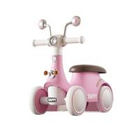 WLH Alexanders Carrelli Wiggle Auto 4 Ruote Bicicletta senza pedali for bambini con musica e luci for ragazzi e ragazze da 1 a 3 anni Macchinine(Roze)