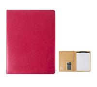 WLH Alexanders Cartelle Cartella Portadocumenti A4 for colloqui, Curriculum, Documenti, Organizer con Blocco for Appunti e Porta Biglietti da Visita for riunioni e colloqui (Rosso) cartelletta