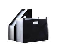 WLH Alexanders Cartelle Cartella Portadocumenti Portatile Multistrato A4 da 2 Pezzi, 13 Tasche espandibili for riempire Documenti di Prova, for Scuola, casa e Ufficio cartelletta(Svart)