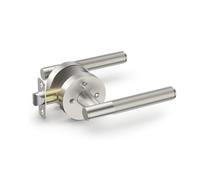 WLH Alexanders Confezione da 3 maniglie for porte for privacy, leva for porte con pomelli for porte interne, for camera da letto, bagno interno con serrature(Silver)