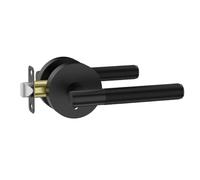 WLH Alexanders Confezione da 3 maniglie for porte for privacy, leva for porte con pomelli for porte interne, for camera da letto, bagno interno con serrature(Svart)