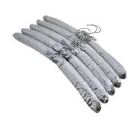 WLH Alexanders Grucces Appendiabiti in Spugna da 5 Pezzi, Organizer for Guardaroba, Design Senza Cuciture con Angoli sulle Spalle, Adatto for Negozi di Abbigliamento, Hotel, Case Appendiabiti(Grey)