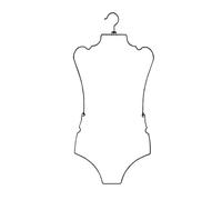 WLH Alexanders Grucces Espositore for Bikini a Forma di Corpo in Metallo, palo di Supporto Pieghevole, Adatto for riporre i Costumi da Bagno, Disponibile in Quattro Colori Appendiabiti(Svart)