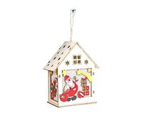 WLH Alexanders Kit di Decorazioni Natalizie Luminose for Case del Villaggio di Natale, Decorazioni Natalizie, Puzzle 3D in Legno Luminoso for Case di Neve(Color5)