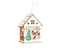 WLH Alexanders Kit di Decorazioni Natalizie Luminose for Case del Villaggio di Natale, Decorazioni Natalizie, Puzzle 3D in Legno Luminoso for Case di Neve(Color6)