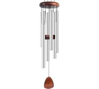 WLH Alexanders La Rete dei Sogni Adatto for la Decorazione di Esterni, Giardini e patii, campanelli eolici Classici Neri con acchiappasogni Come Regalo for campanelli eolici in Metallo Unisex(Silver)