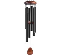 WLH Alexanders La Rete dei Sogni Adatto for la Decorazione di Esterni, Giardini e patii, campanelli eolici Classici Neri con acchiappasogni Come Regalo for campanelli eolici in Metallo Unisex(Svart)